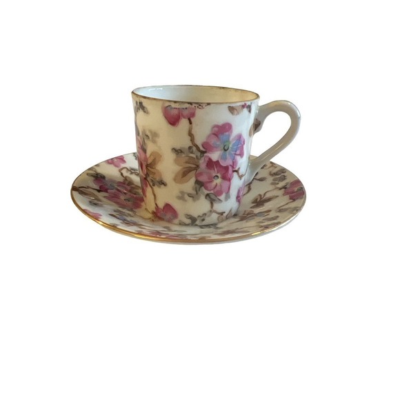 Lefton China Hand Painted Cup and Saucer - Picture 2 of 3